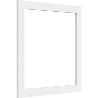 Ekena Millwork 38 in. x 18 in. x 18 in. Prescott White PVC Decorative Wall Panel (2-Piece) WALP18X18X037PRE