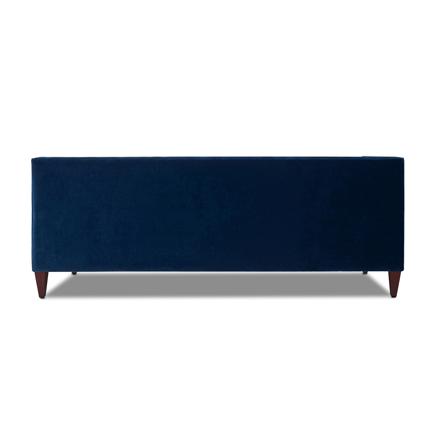 Jack Tufted Tuxedo Sofa Double Cushion, Navy Blue