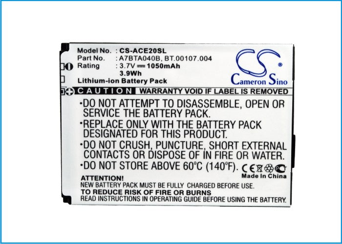 Acer beTouch E200 L1 Replacement Battery BatteryClerkcom Mobile Phone