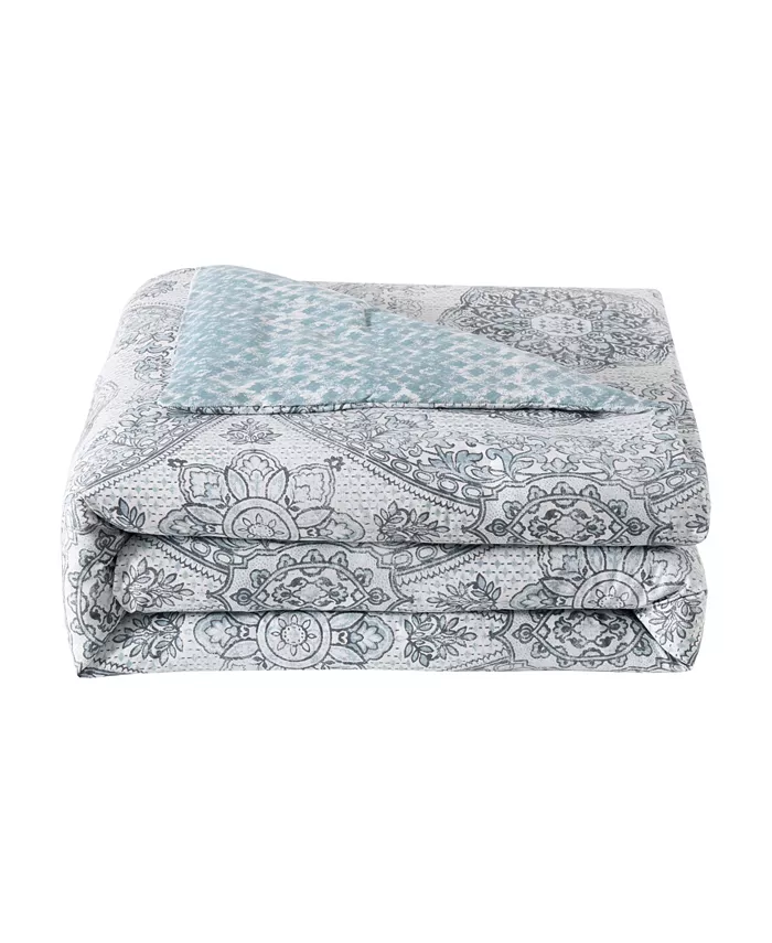 Macy's Boho Living Picadilly 4 Piece Reversible Comforter Set， Twin