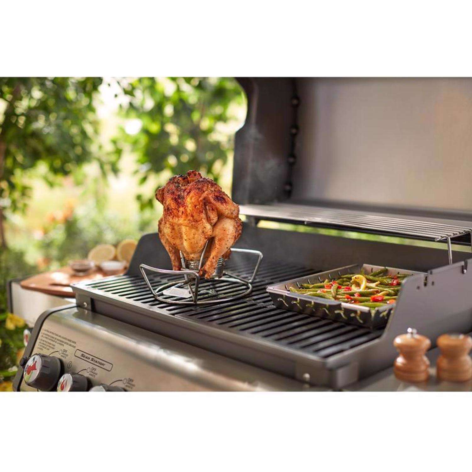 Weber Steel Poultry Roaster 9.3 in. L X 6.2 in. W 1 pk