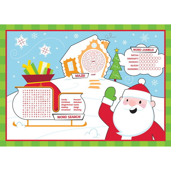 Creative Converting 353006 Christmas Activity Plac...