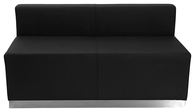 HERCULES Alon Series Black LeatherSoft Reception Configuration  3 Pieces   Contemporary   Sectional Sofas   by First of a Kind USA Inc  Houzz