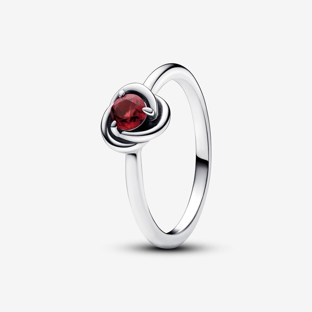 PANDORA  July True Red Eternity Circle Ring