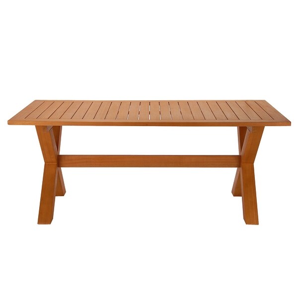 Eucalyptus Grandis Wood Farmhouse Style Table by National Tree Company