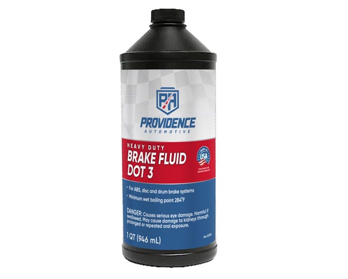 Providence Automotive Heavy Duty DOT 3 Brake Fluid， 1 Quart - PA-DO3Q