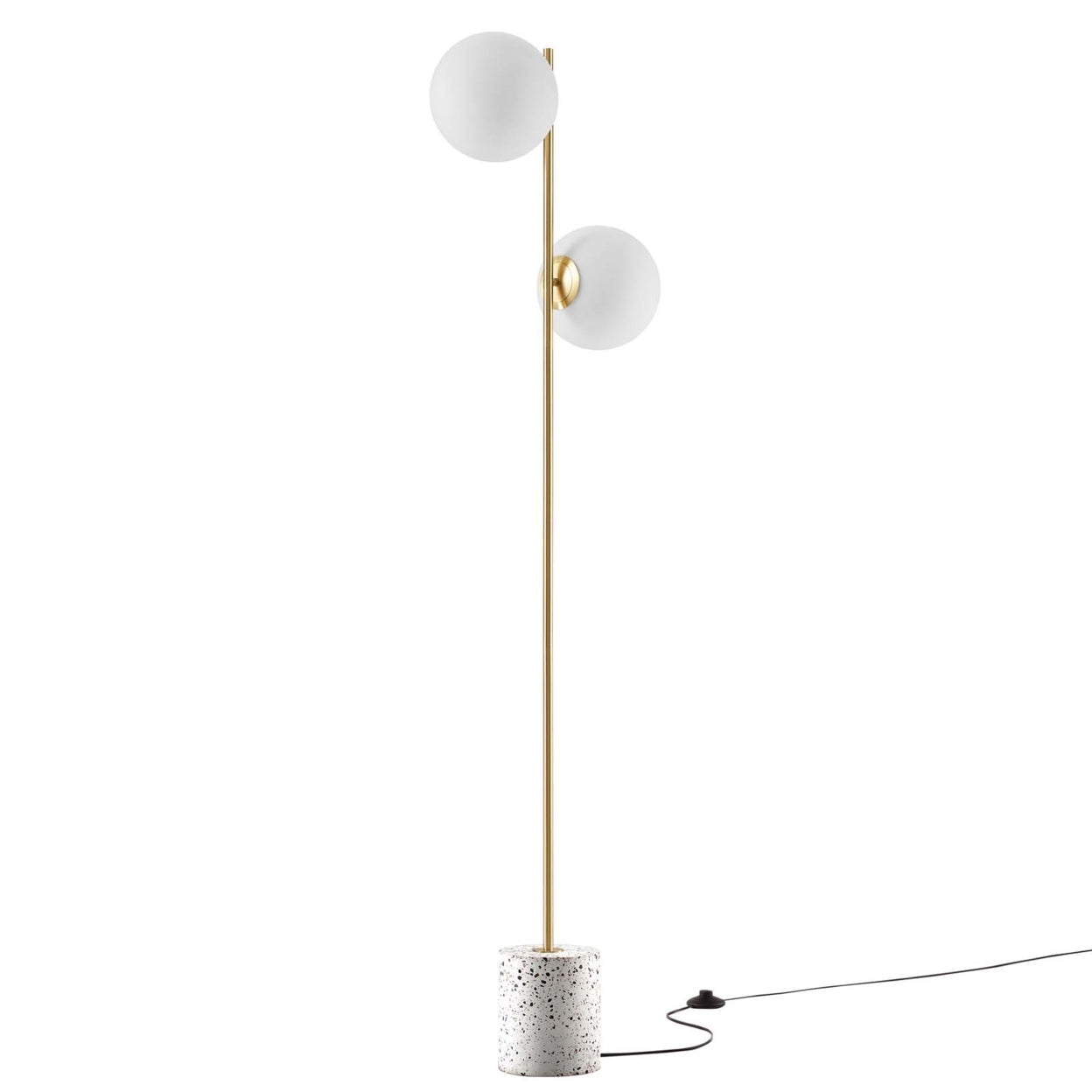 Logic Terrazzo Floor Lamp-EEI-5628-WHI