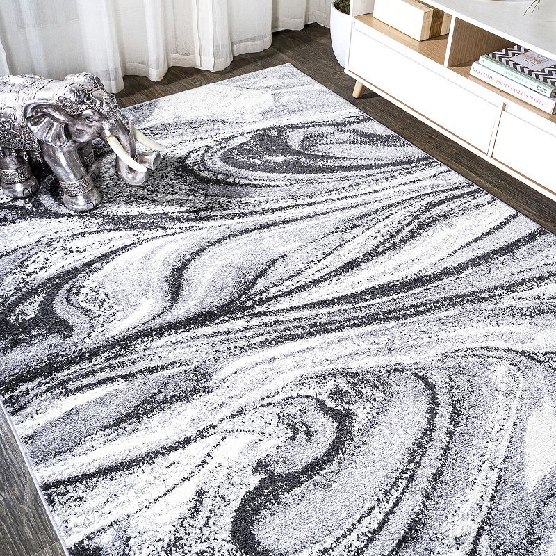 JONATHAN Y Viscon Abstract Marble Contemporary Rug