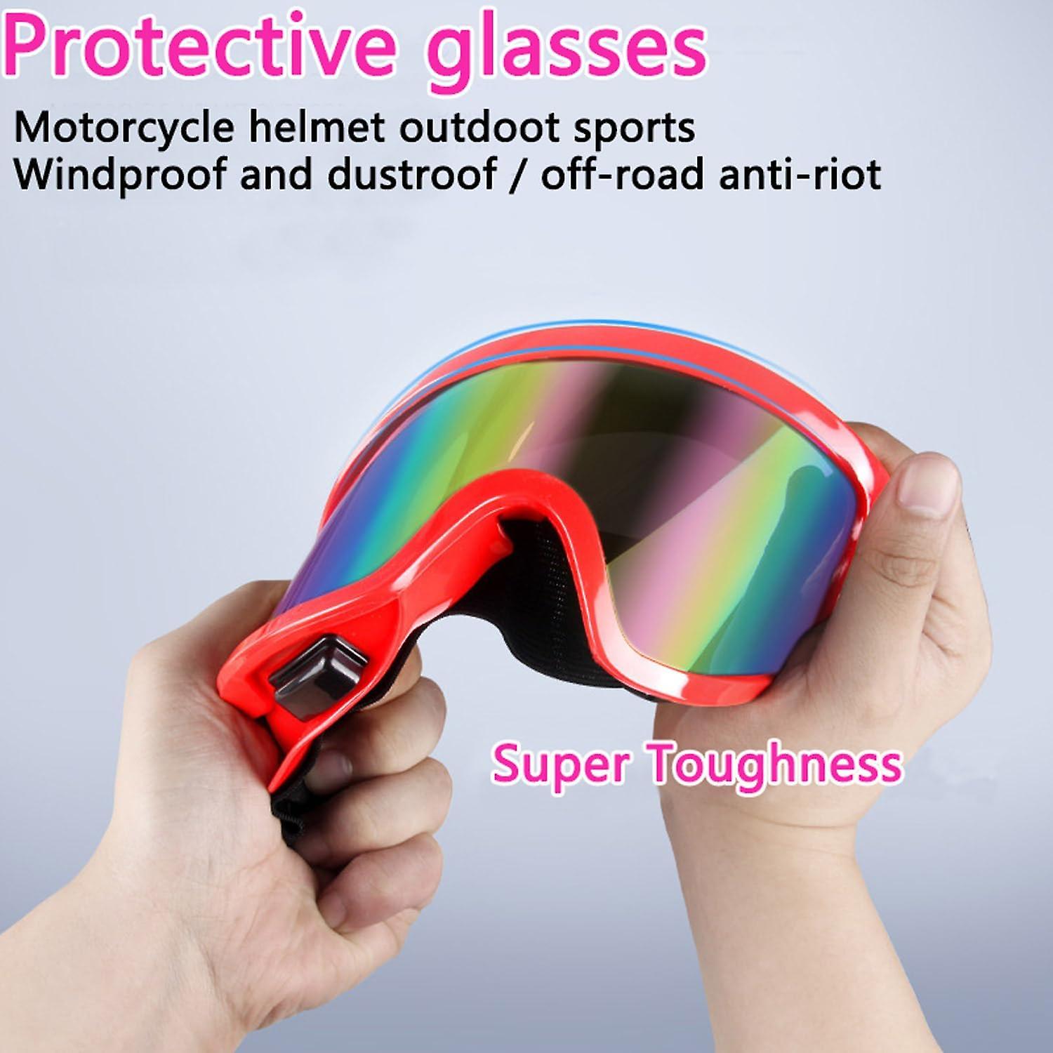 Ski Snowboard Goggles， Ski Goggles Anti Fog Uv Protective Goggles Motorcycle Goggles Outdoor Activities Skiing Cycling Snowboard Hiking Eye Protection