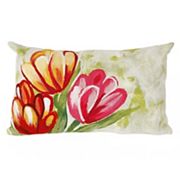 Liora Manne Visions III Tulips Indoor Outdoor Oblong Throw Pillow