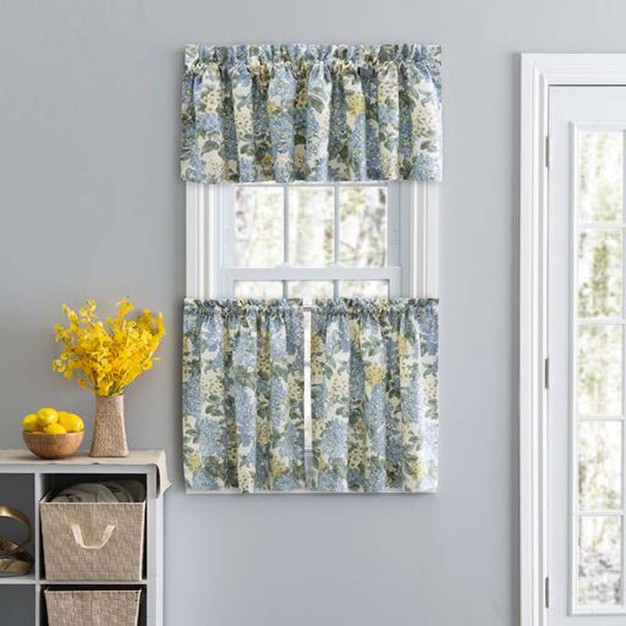 Rod Pocket Window Tailored Valance 70 quot x12 quot Blue