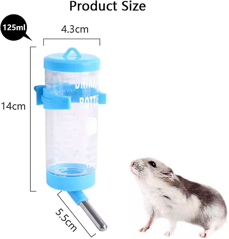 Drinking Bottle Plastic Water Dispenser Bottle For Rabbit Hamster Small Animals Yellow