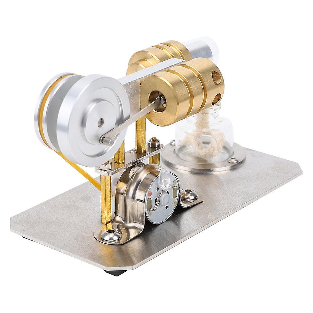 Stirling Engine Model Brass Cylinder Physical Laboratory Equipment Education Tool Kit