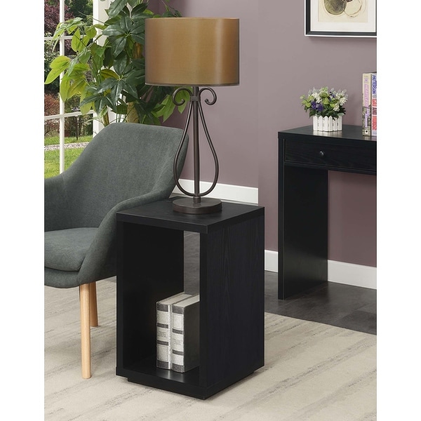 Porch and Den Woodshire End Table with Shelf