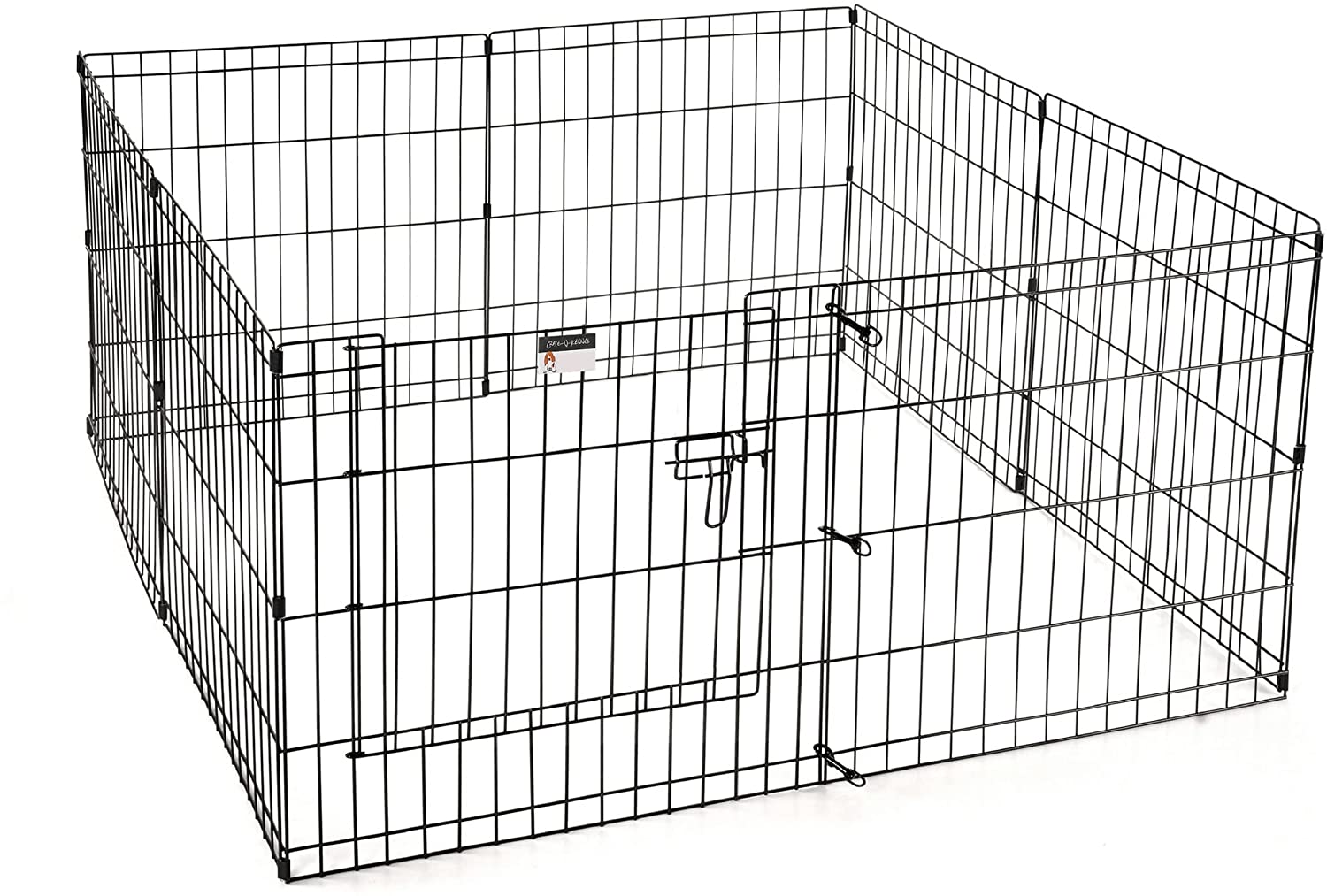 Puppy Playpen Collection – Foldable Metal Exercise Enclosure Â– Eight 24x30-Inch Panels Â– Indoor/Outdoor Pen with Gate for Dogs， Cats or Small Animals by Petmaker