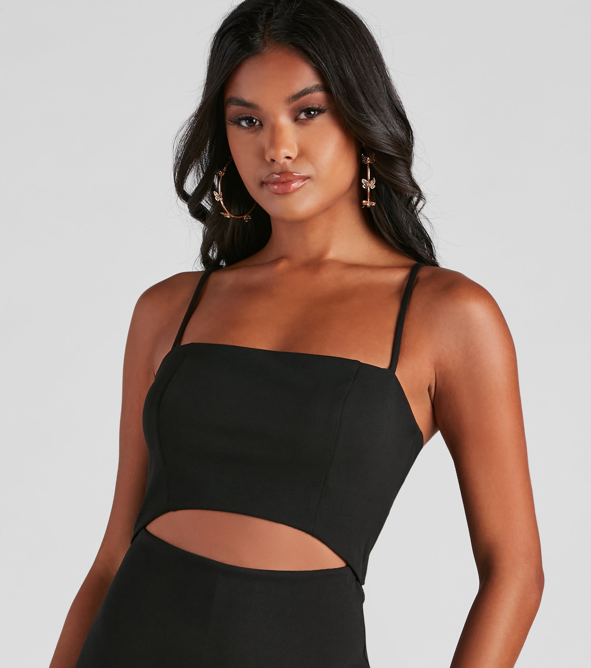 Chic Night Out Crepe Romper