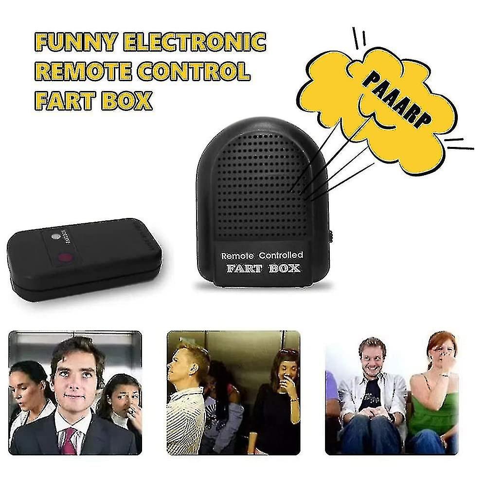 Electronic Remote Control Fart Box， Children Toy Joke Prank Novelties Fart Machine Classic Funny Tri