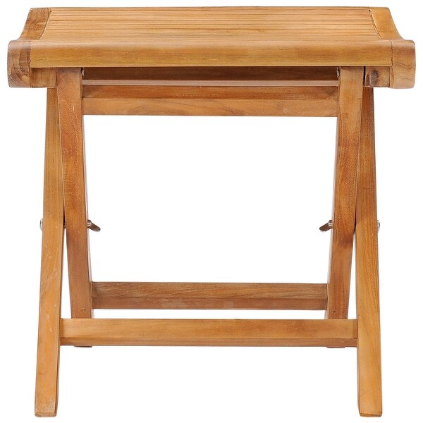 Chic Teak Italy Teak Wood Outdoor Footstool / Side Table，made from AGrade Teak Wood