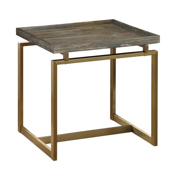 Somette Biscayne Weathered End Table - 23.5