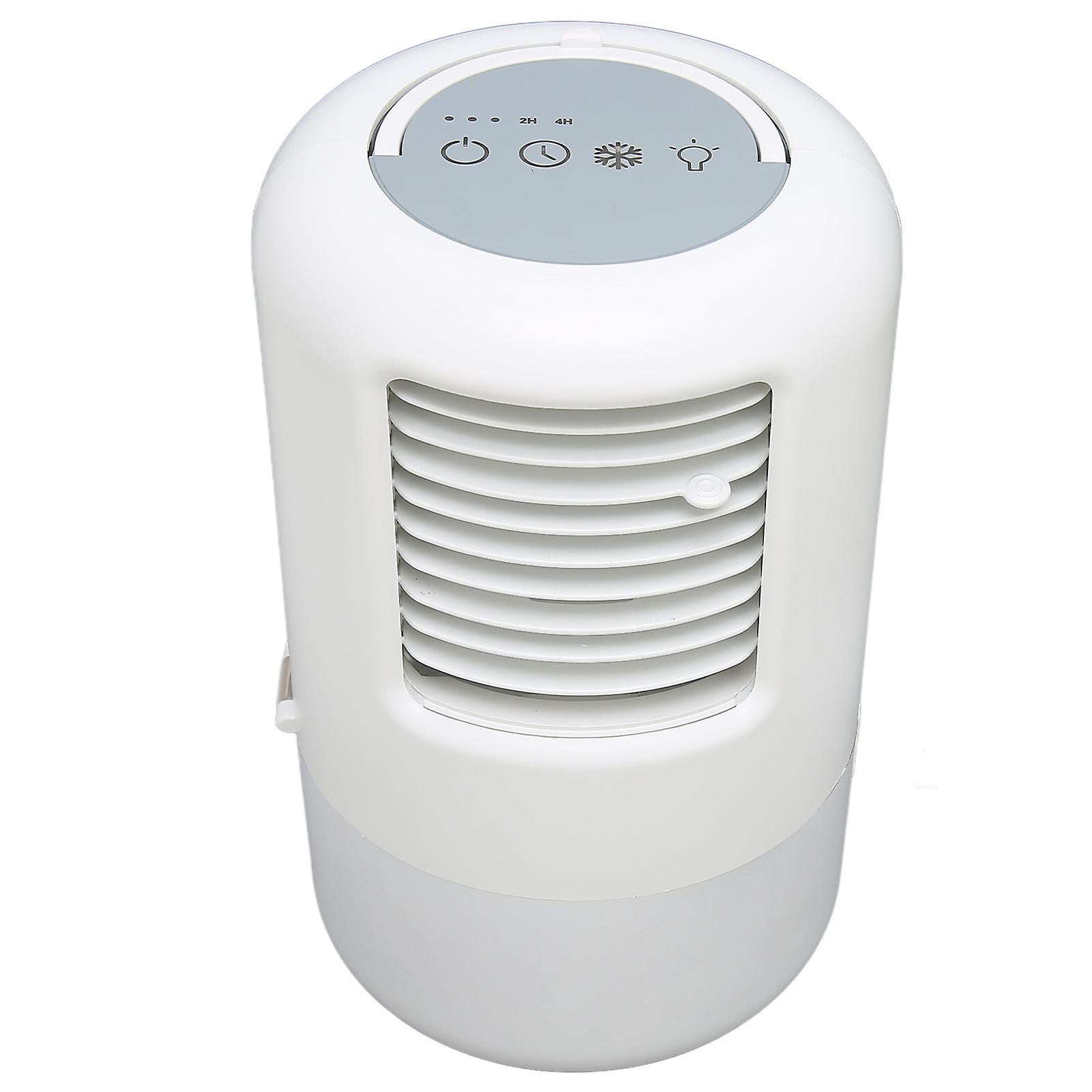 Portable Air Conditioner Night Light 500ml Tank Timing Function Low Noise 3 Speeds Air Conditioner Fan 100‑240VUK Plug