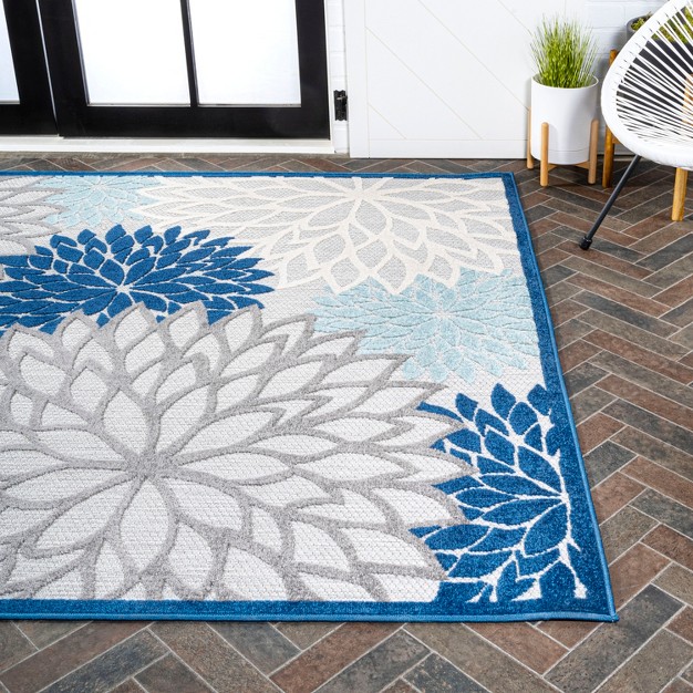 Minori Floral Indoor outdoor Runner Rug Jonathan Y