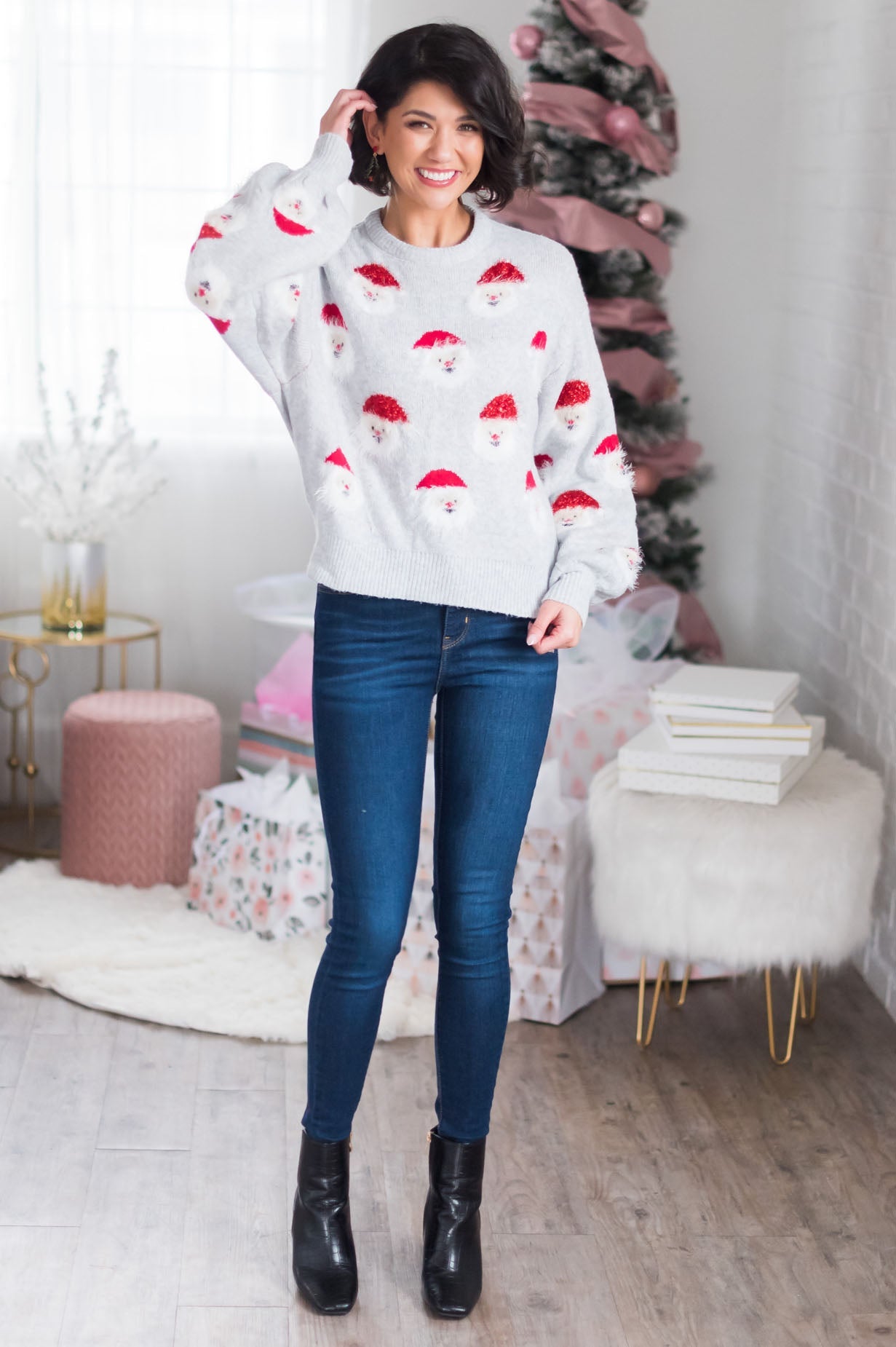 Santa's Little Helper Modest Sweater