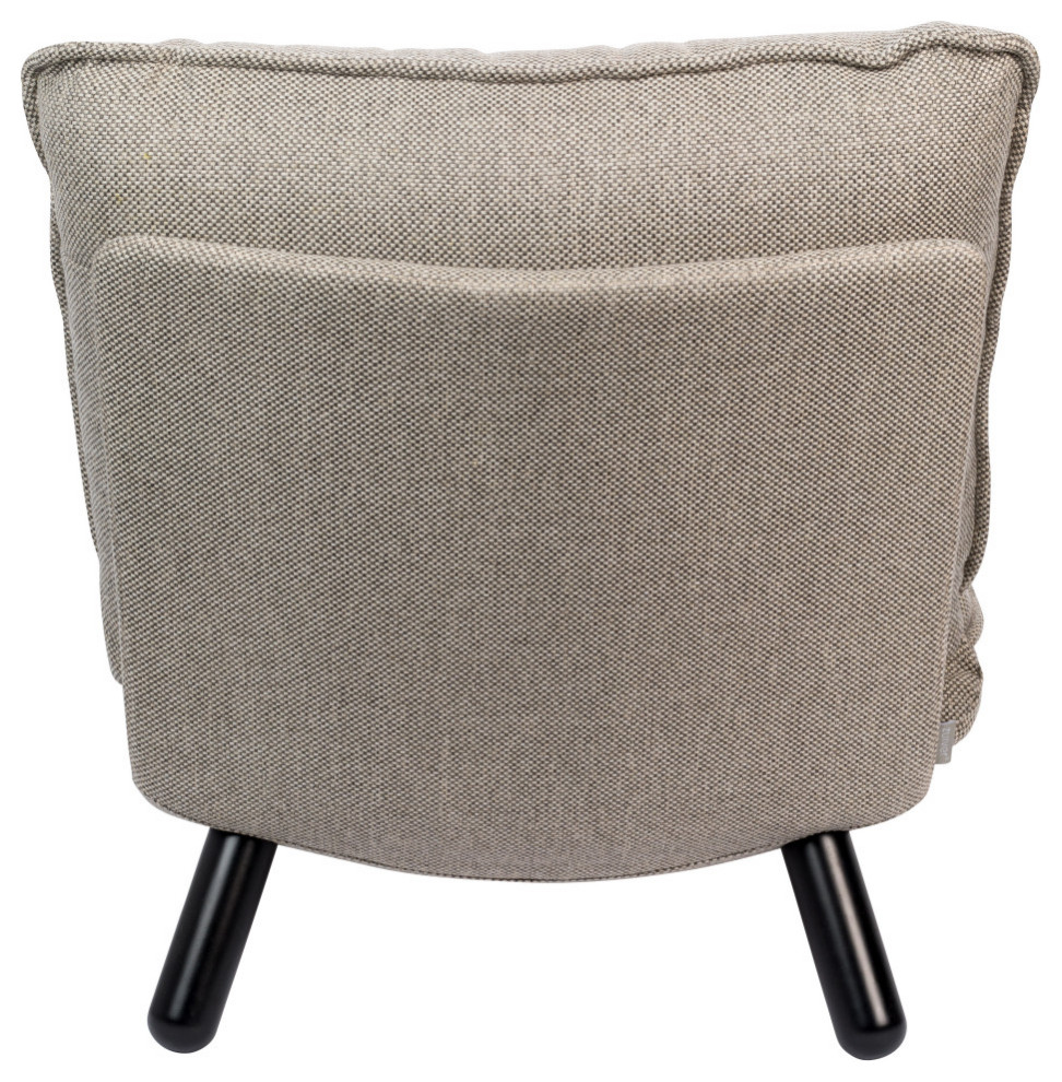 Light Grey Slipper Chair  Zuiver Lazy Sack   Midcentury   Armchairs And Accent Chairs   by Luxury Furnitures  Houzz