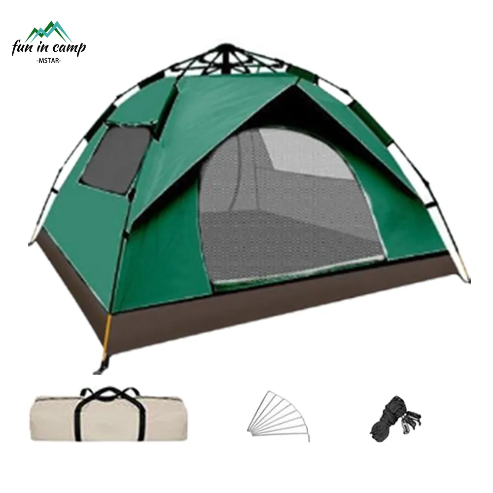 Customized High Quality Waterproof Camping Tent Water Proof Tents Automatic Outdoor Camping 4 Person Camping Tent Family