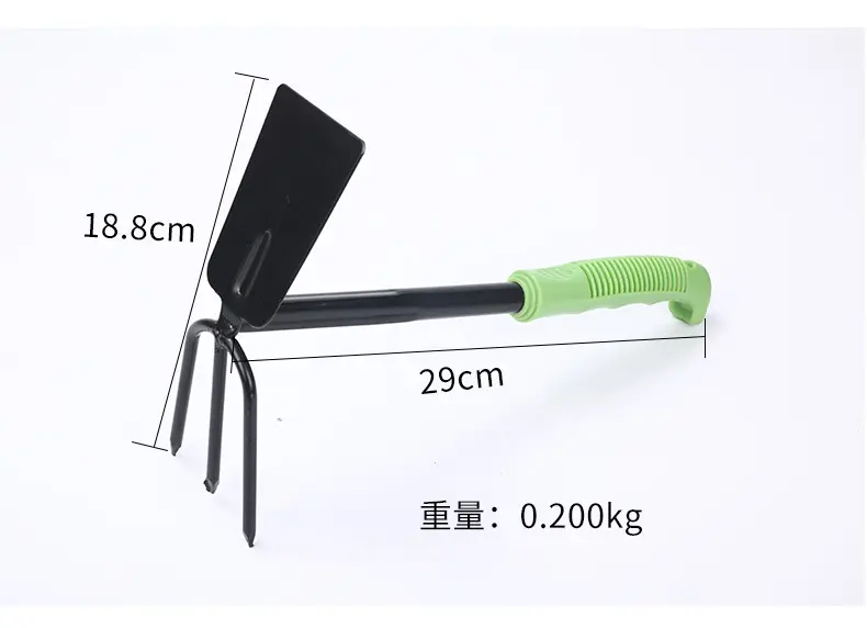 Green Soft Silicone Garden Hand Tool Sets Kids A3 Carbon Steel Gardening Tool Set For Woman