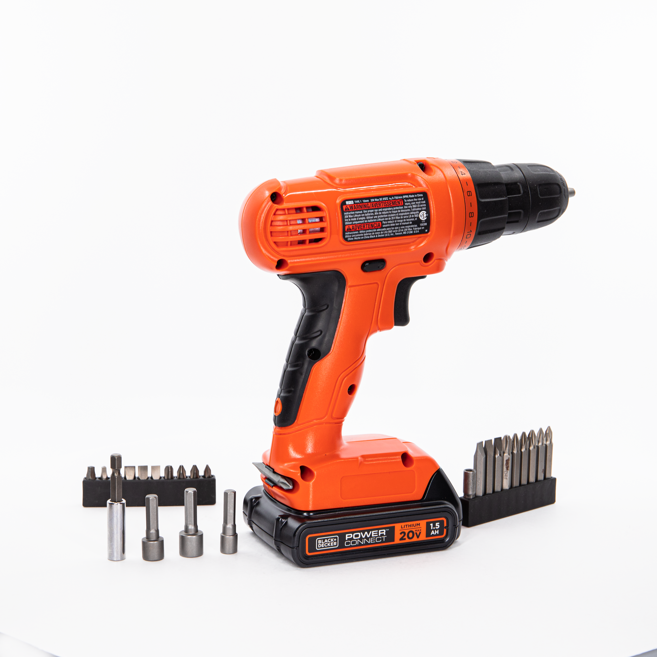 20V MAX* POWERCONNECT™ Cordless Drill/Driver + 30 Pc. Kit