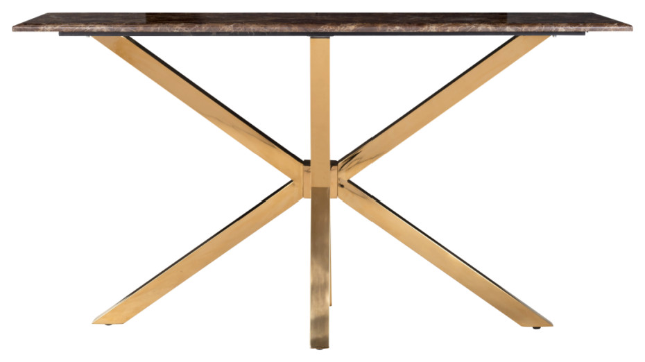 Brown Marble Console Table  OROA Conrad   Contemporary   Console Tables   by Oroa   Distinctive Furniture  Houzz