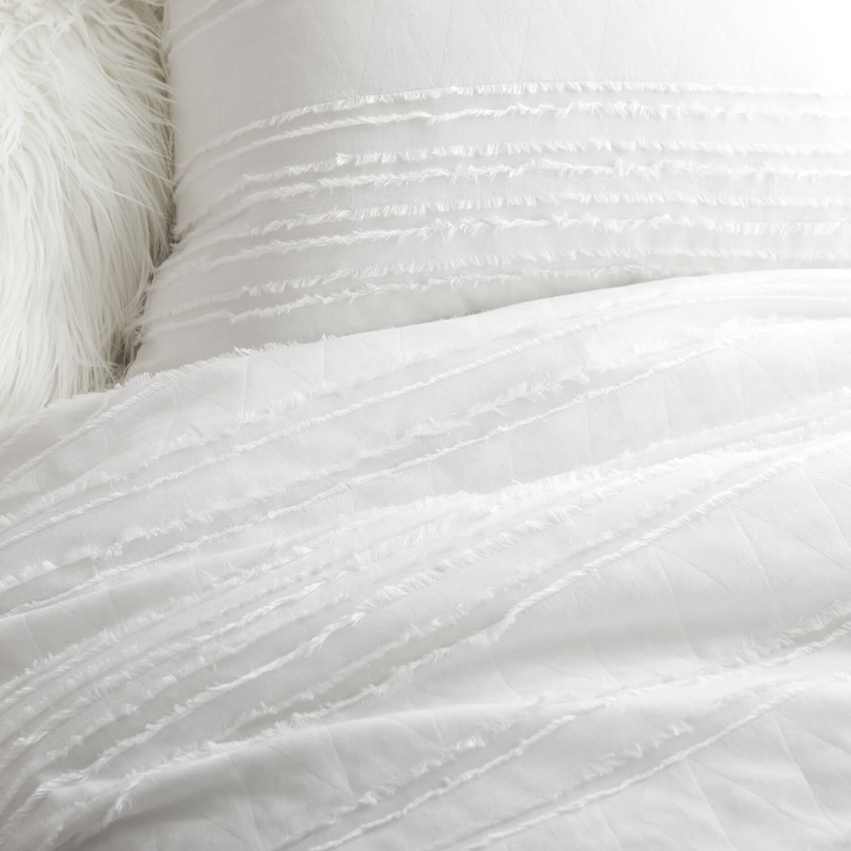 Dormify Juliette Eyelash Fringe Comforter and Sham Set