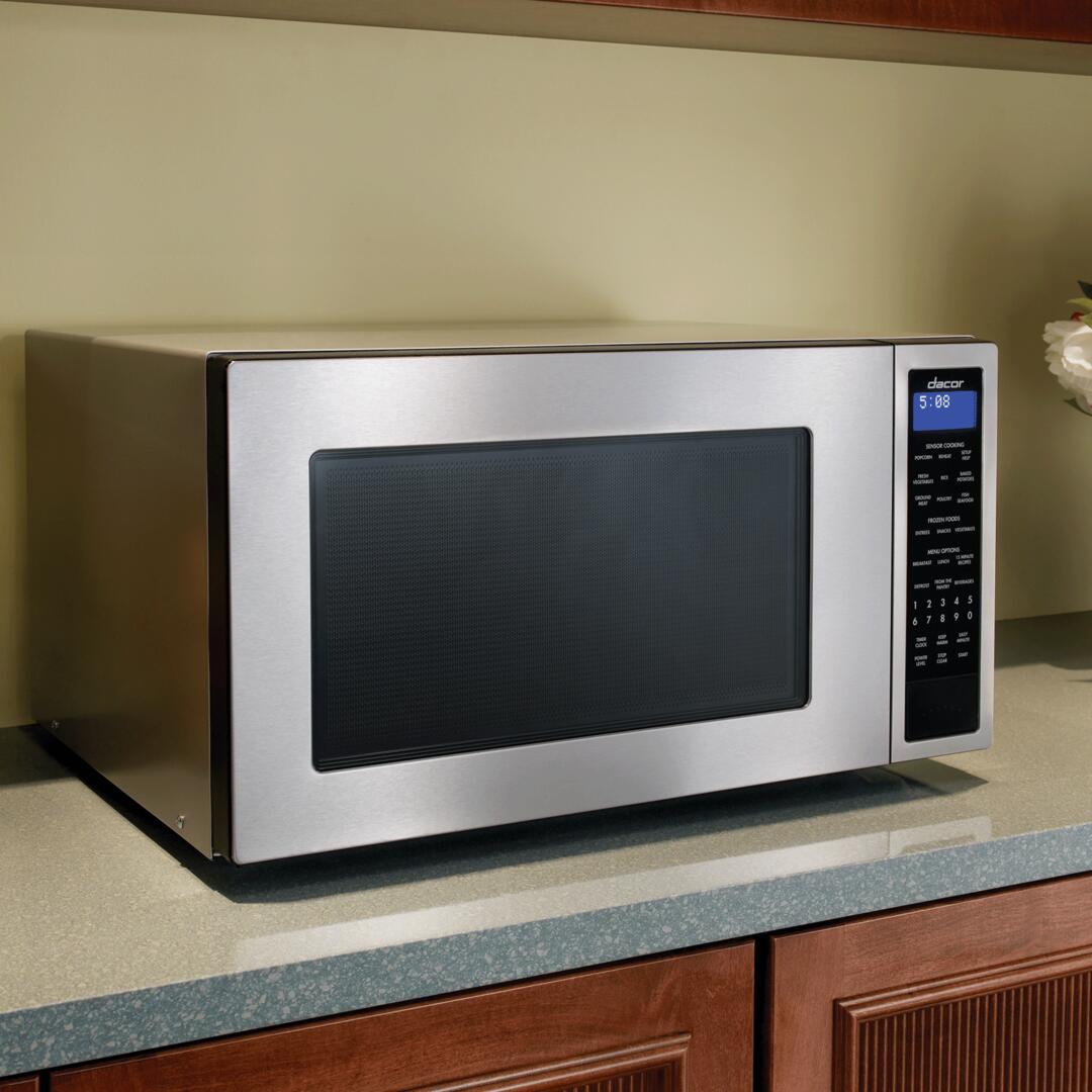 Dacor DMW2420S 24 inch Professional Series Counter Top or Built-In Microwave with 2.0 cu. ft. Capacity; 3 Defrost Options; Sensor Technology; 1100 Cooking Watts; and Easy Minute: Stainless Steel