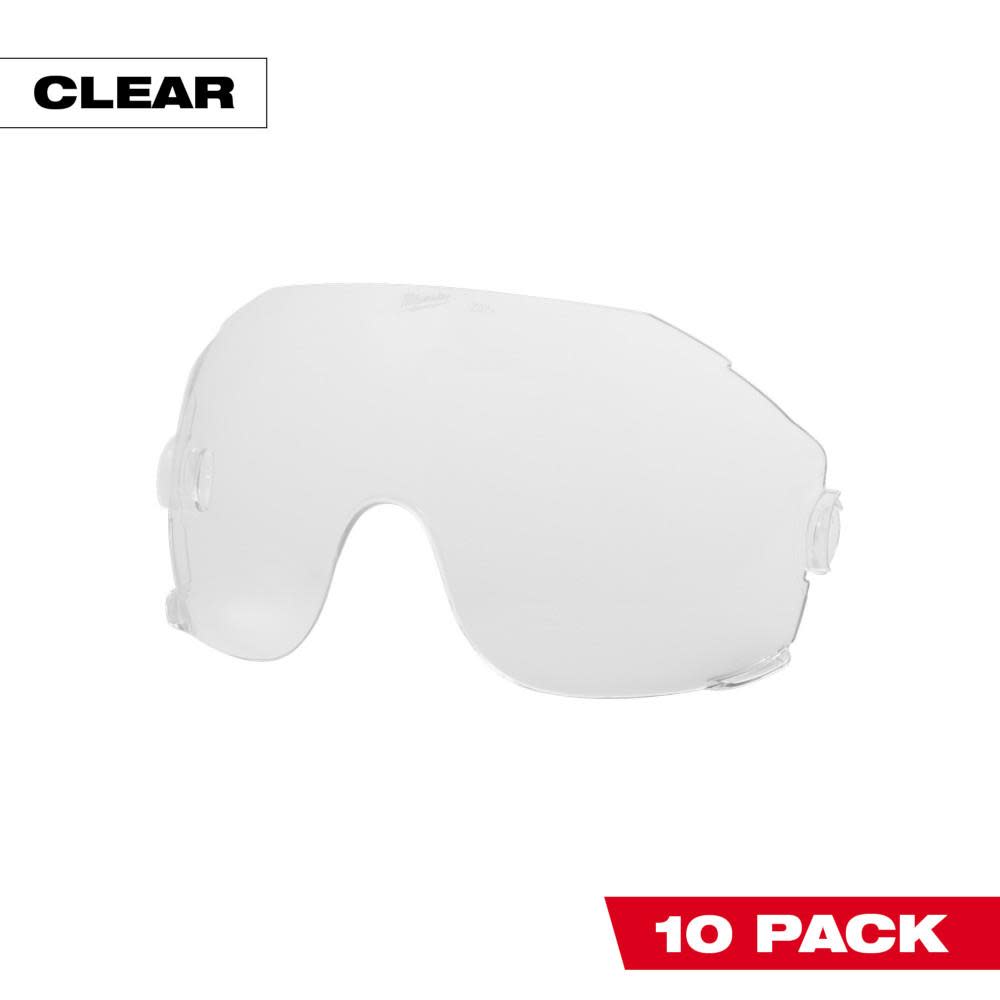 MW Clear Eye Visor Replacement Lenses 10pk 48-73-1451 from MW