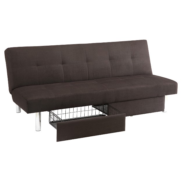 Sola Storage Futon Black Dorel Home Products