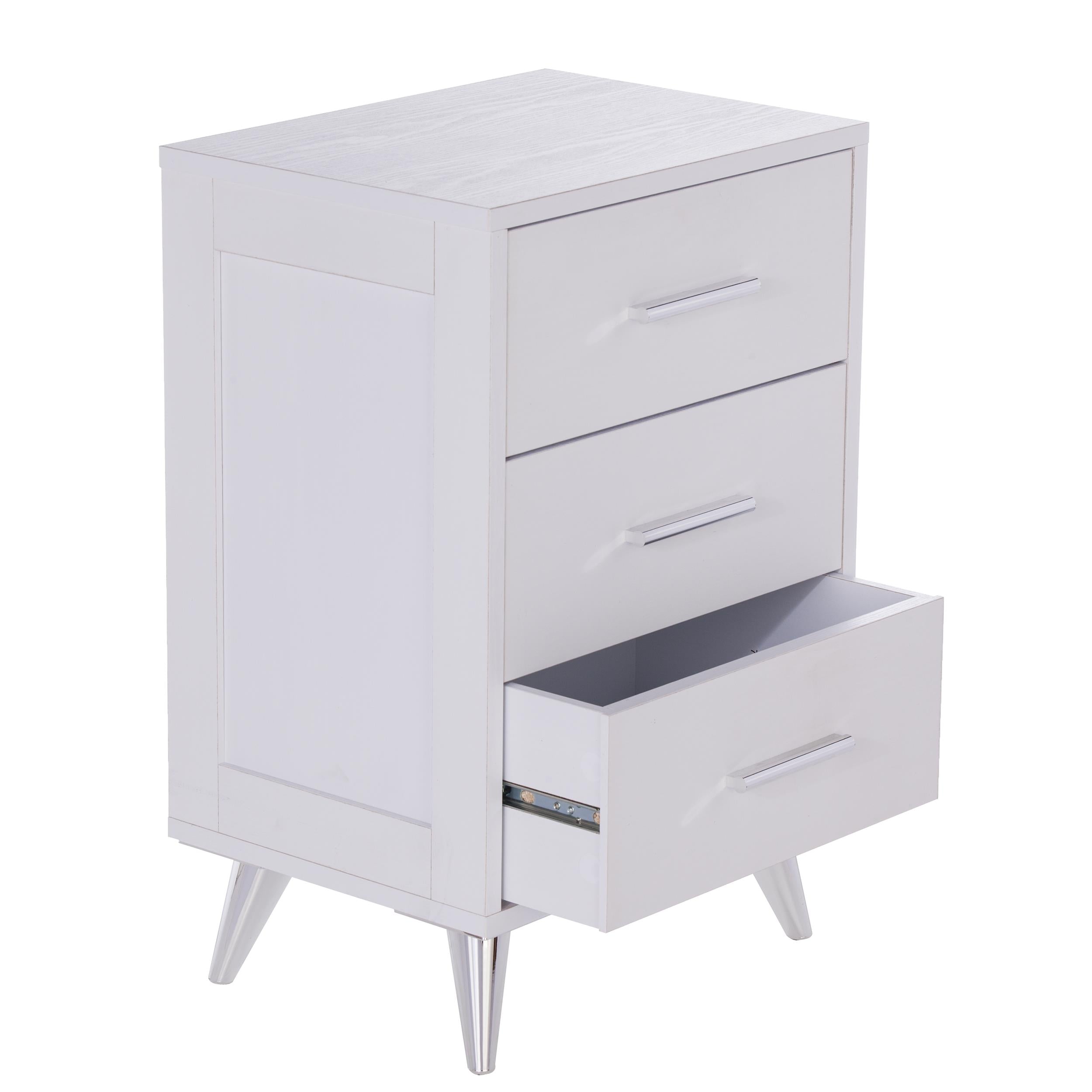 SEI Bonthu Midcentury Modern Storage Nightstand