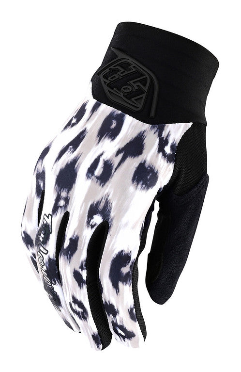 Troy Lee Designs Luxe MTB Glove - Womens - Wild Cat - White