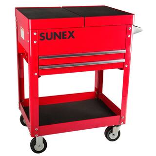 SUNEX TOOLS 23 in. Compact Slide Top Utility Cart - Red 8035R