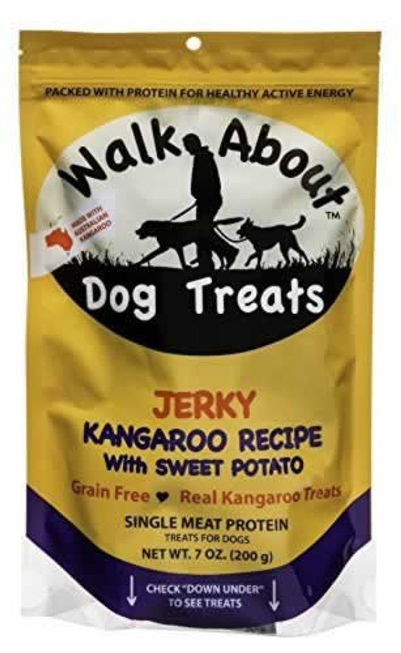 Walk About Kangaroo Jerky Dog Treats 7 Ounces