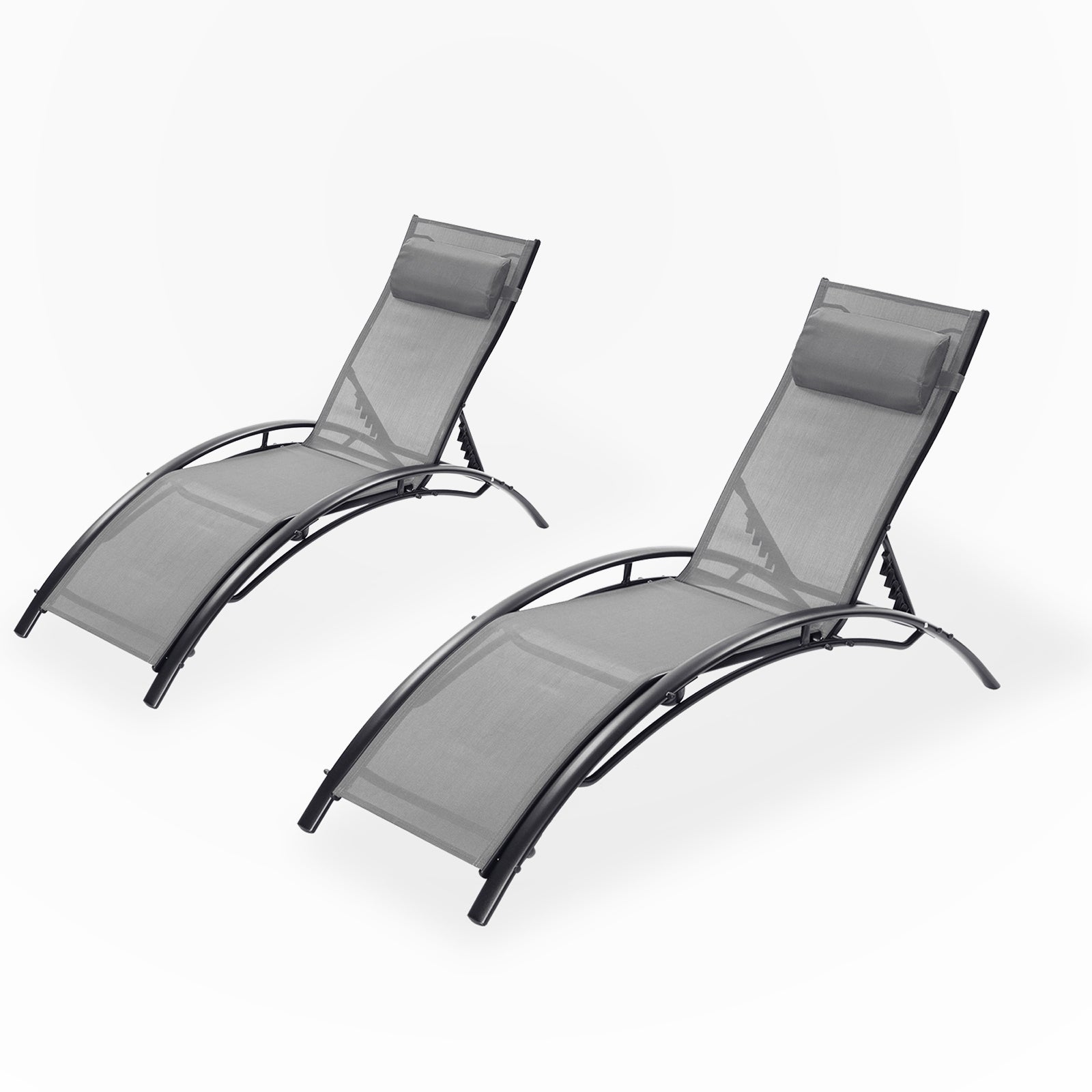 2PCS Outdoor Lounge Chair Set