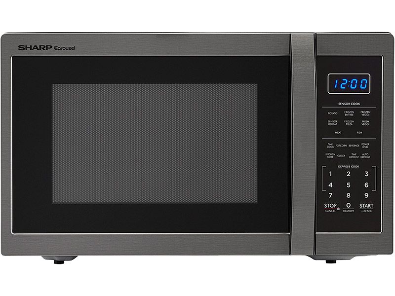 Sharp 1.4 Cu. Ft. Black Stainless Steel Countertop Microwave Oven