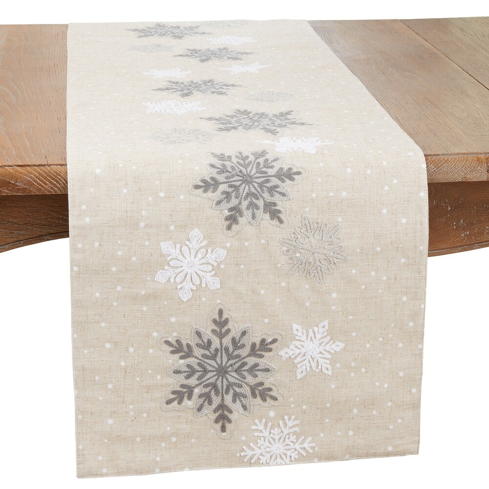 Winter Wonderland Snowflakes Table Runner   16\