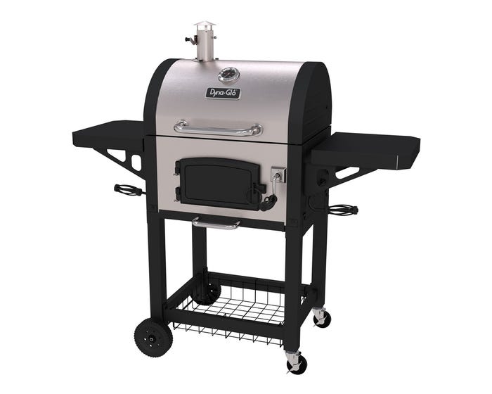 DynaGlo Stainless Steel Heavy Duty Charcoal Grill - DGN405SNCD