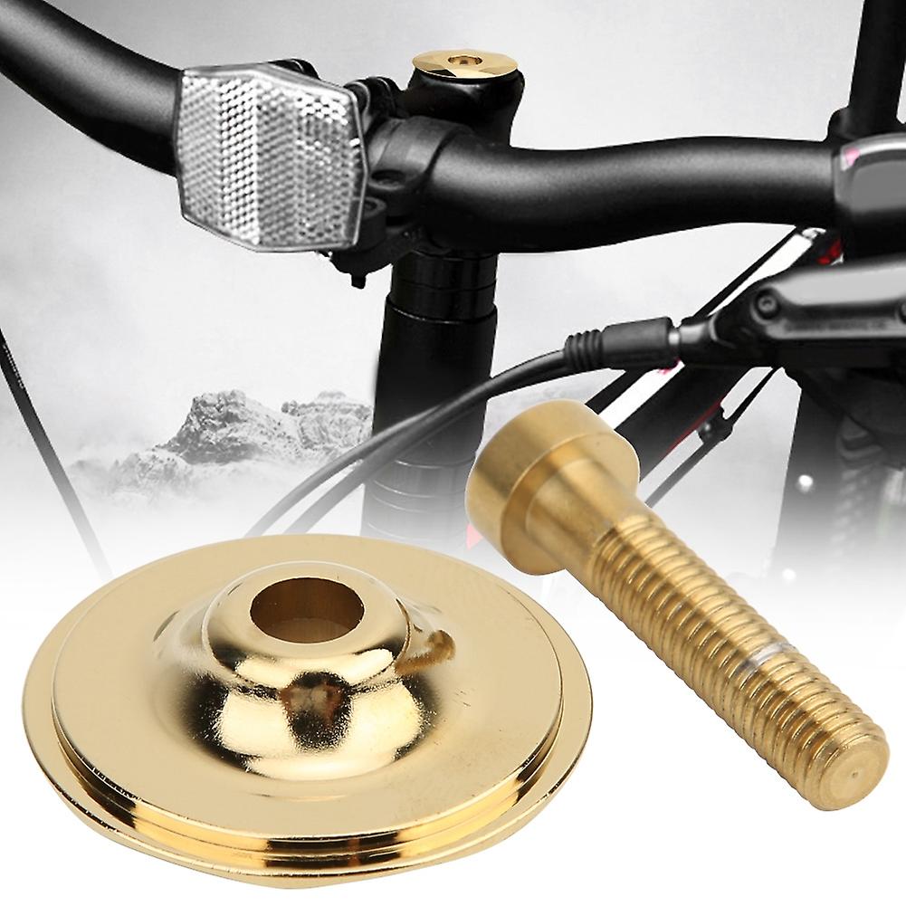 Aluminium Alloy Mountain Bike Headset Stem Top Cap Titanizing Cover Bicycle Modification Accessoriesgold