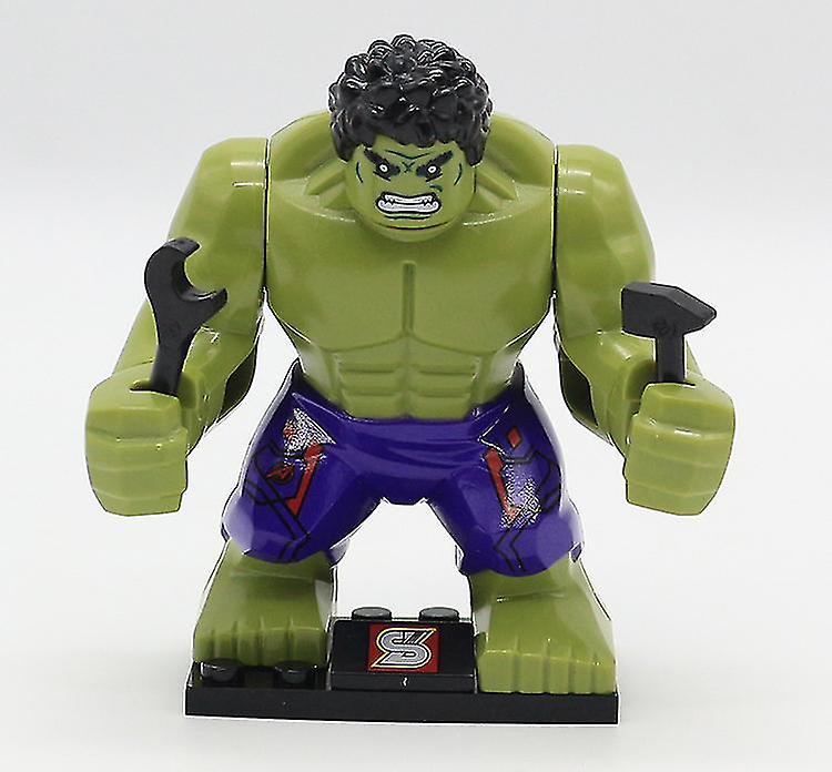 8 Pieces Of Hulk Assembling Building Blocks Minifigure Toys