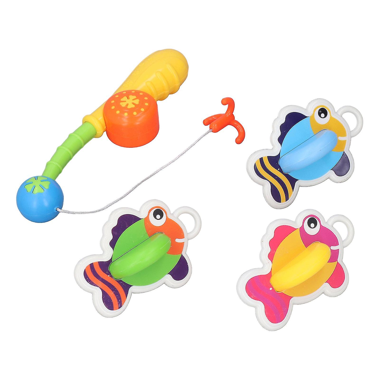 4pcs Baby Bath Toy Infant Children Cute Colorful Bathtub Fishing Game Toy Birthday Gift for Bathroom