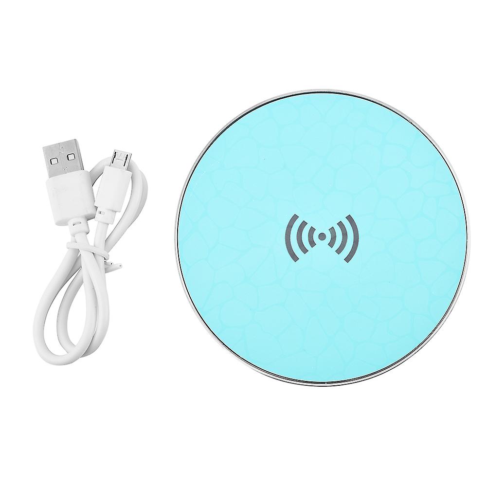 Qi Wireless Fast Charger Desktop Charging Pad Dock With Usb Cable For Samsung/ Iphone Green