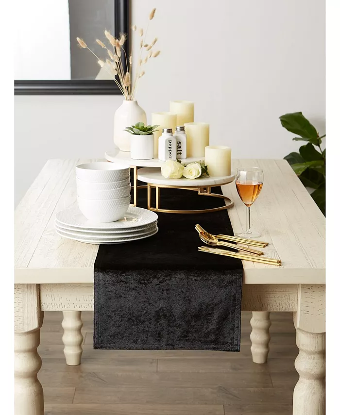 Design Imports Velvet Table Runner