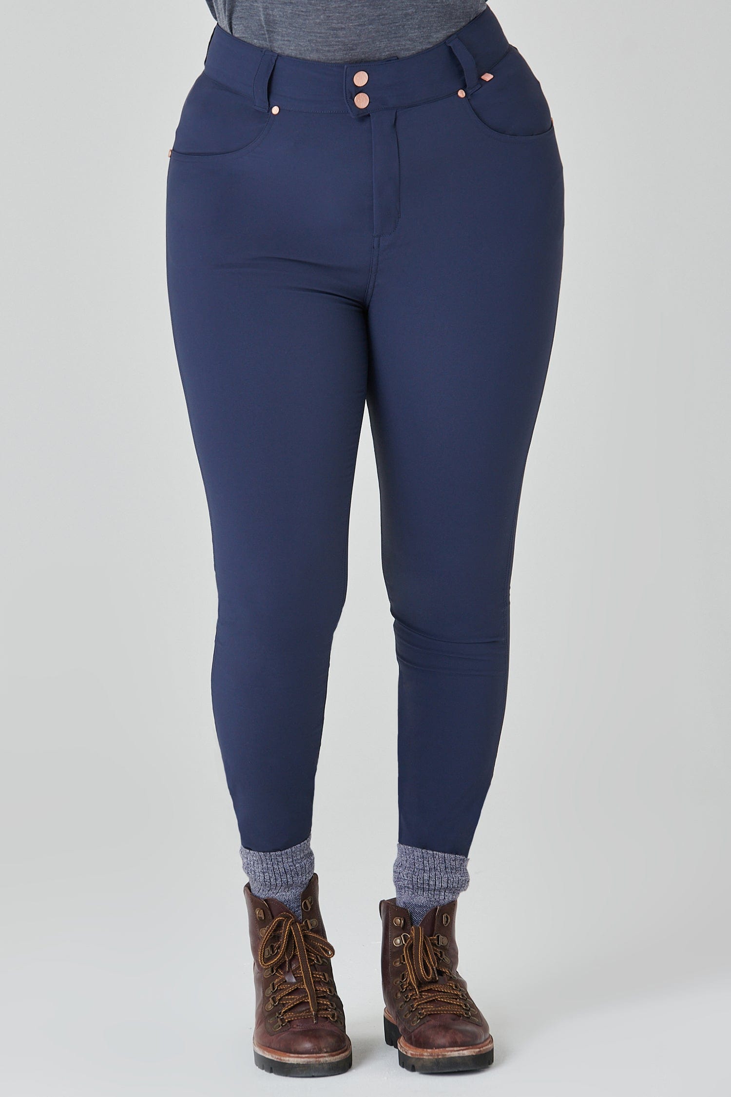 The Shape Skinny Outdoor Trousers - Deep Navy