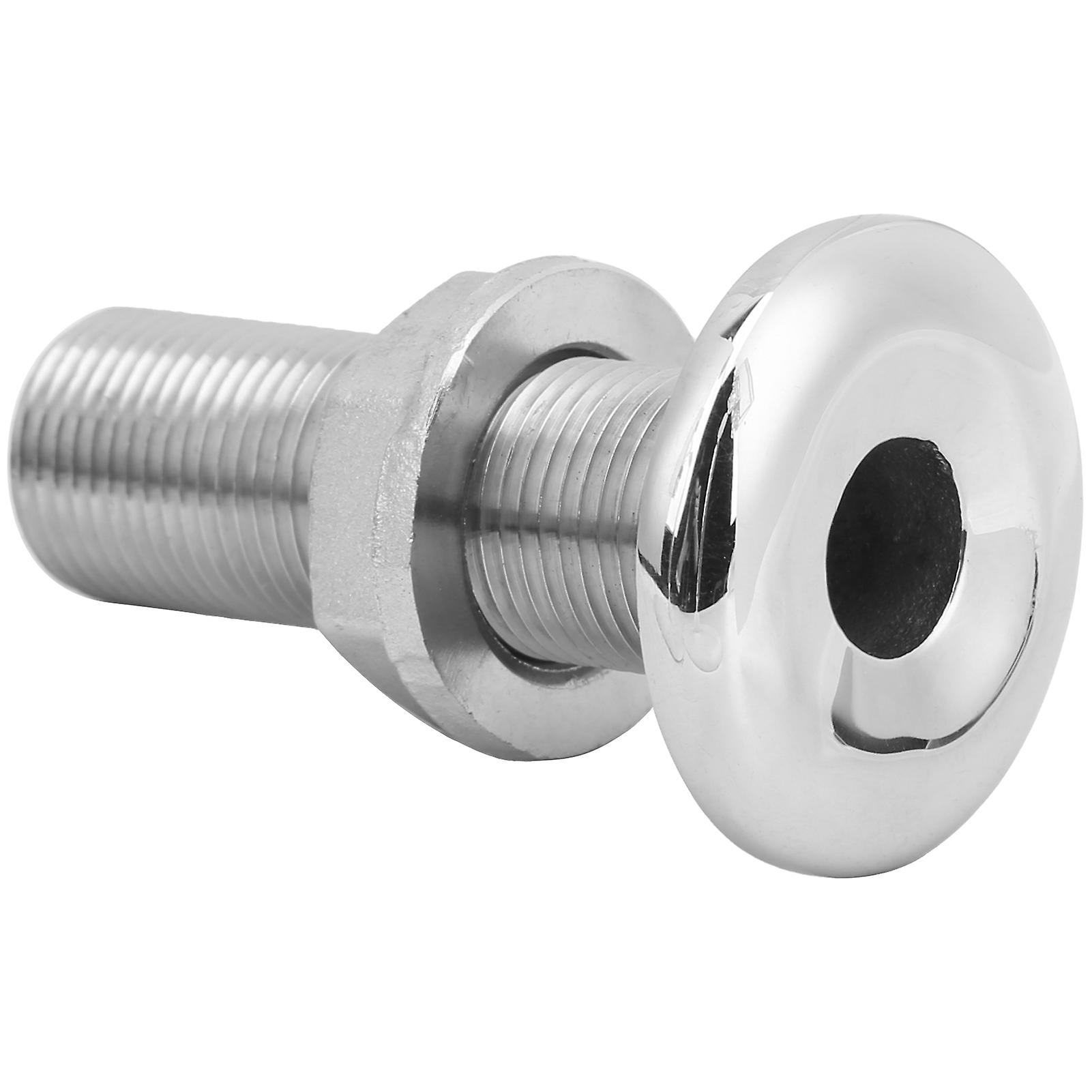 Thru Hull Fitting Connector Stainless Steel Mjs022 Outlet Joint For Boats Yacht Hose3/8in